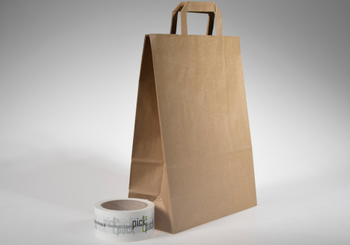 Vrećica papirnata s ručkom L 310x120x450mm (20komada)