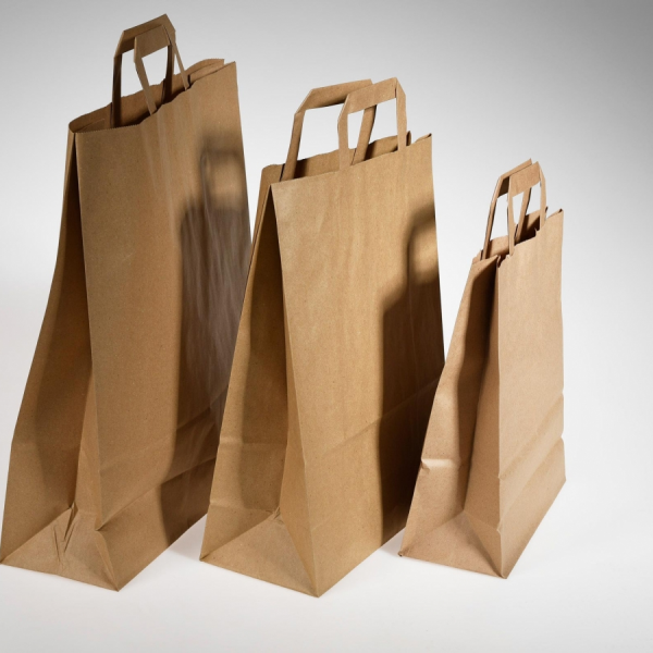 Vrećica papirnata s ručkom M 260x120x350mm (20komada)