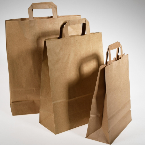 Vrećica papirnata s ručkom M 260x120x350mm (20komada)