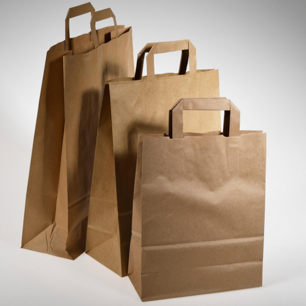 Vrećica papirnata s ručkom L 310x120x450mm (20komada)