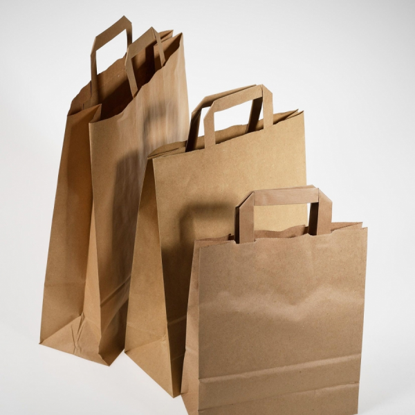 Vrećica papirnata s ručkom M 260x120x350mm (20komada)