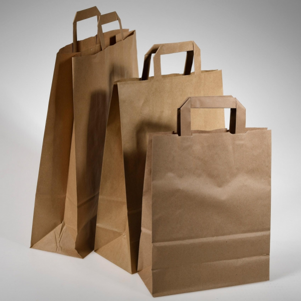 Vrećica papirnata s ručkom L 310x120x450mm (20komada)