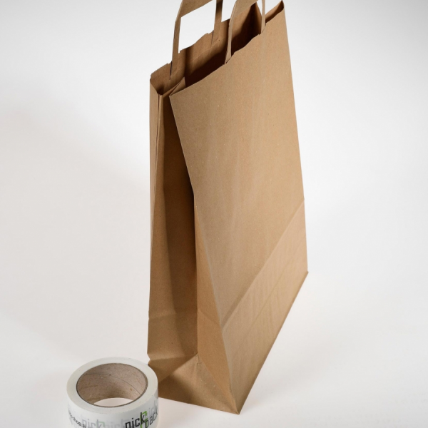 Vrećica papirnata s ručkom L 310x120x450mm (20komada)